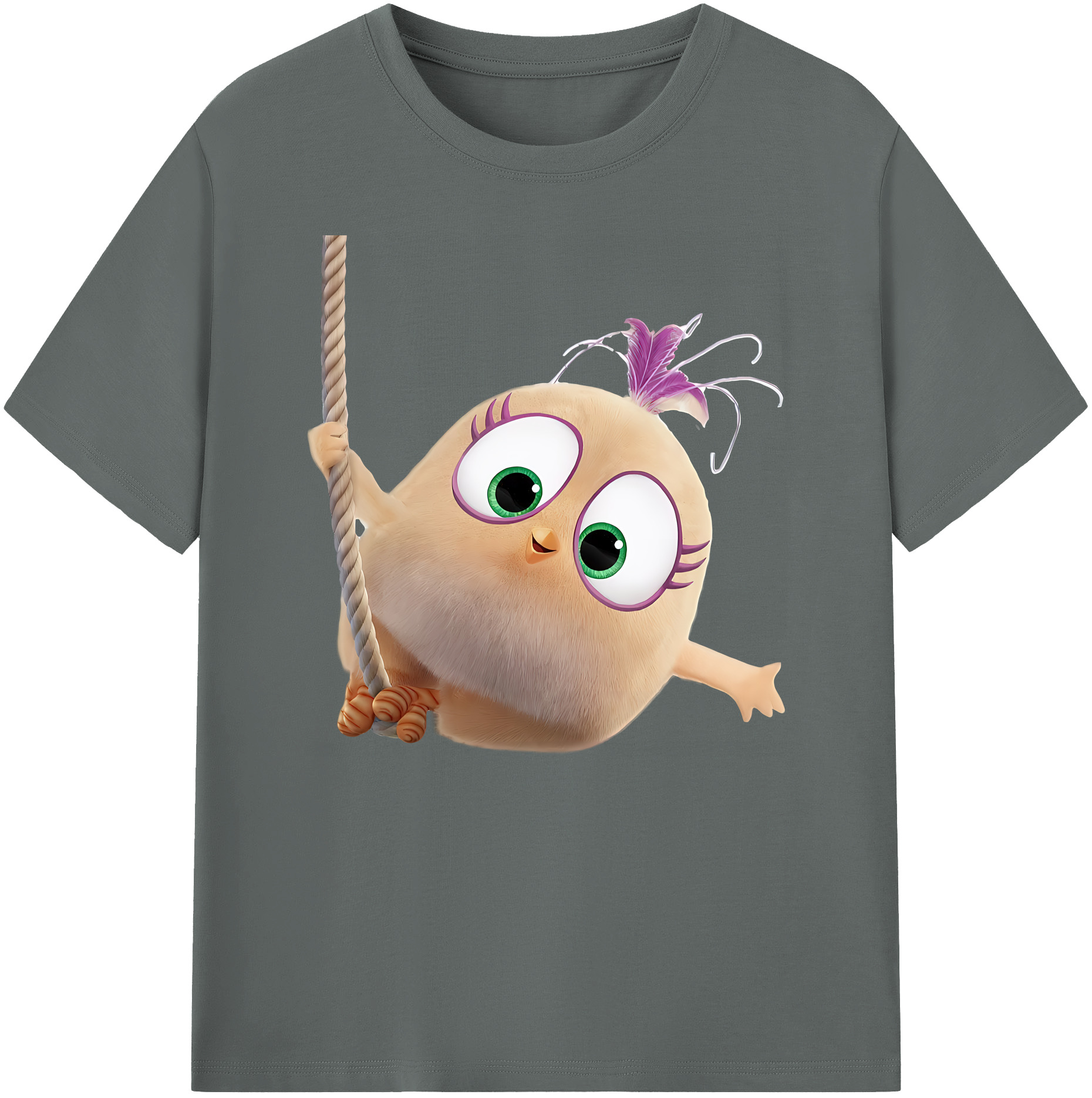 （画像用） Angry Birds アングリーバード 綿100％ メンズ半袖Tシャツ｜肌触りやわらか＆通気性